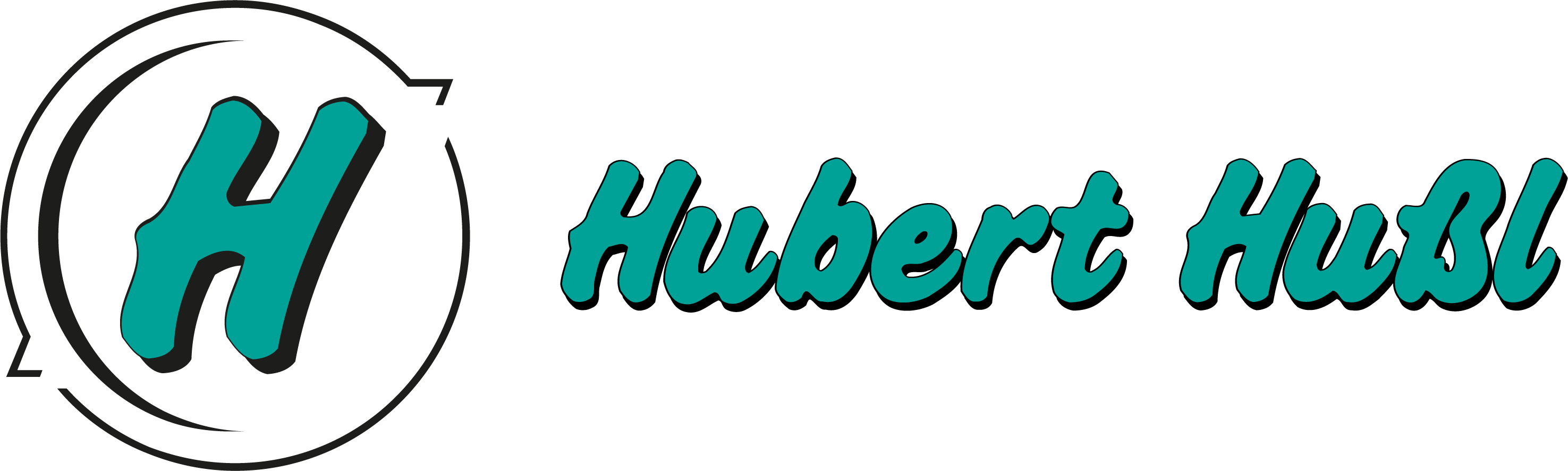 Logo und Schriftzug Hussl Erdbau